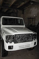 Изготовление стекол на лимузин Mercedes Gelentwagen в Никополе (Украина) 2