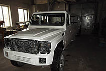 Изготовление стекол на лимузин Mercedes Gelentwagen в Никополе (Украина) 3