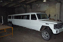 Изготовление стекол на лимузин Mercedes Gelentwagen в Никополе (Украина) 5