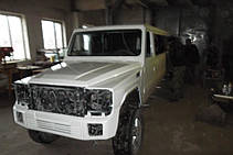 Изготовление стекол на лимузин Mercedes Gelentwagen в Никополе (Украина) 8