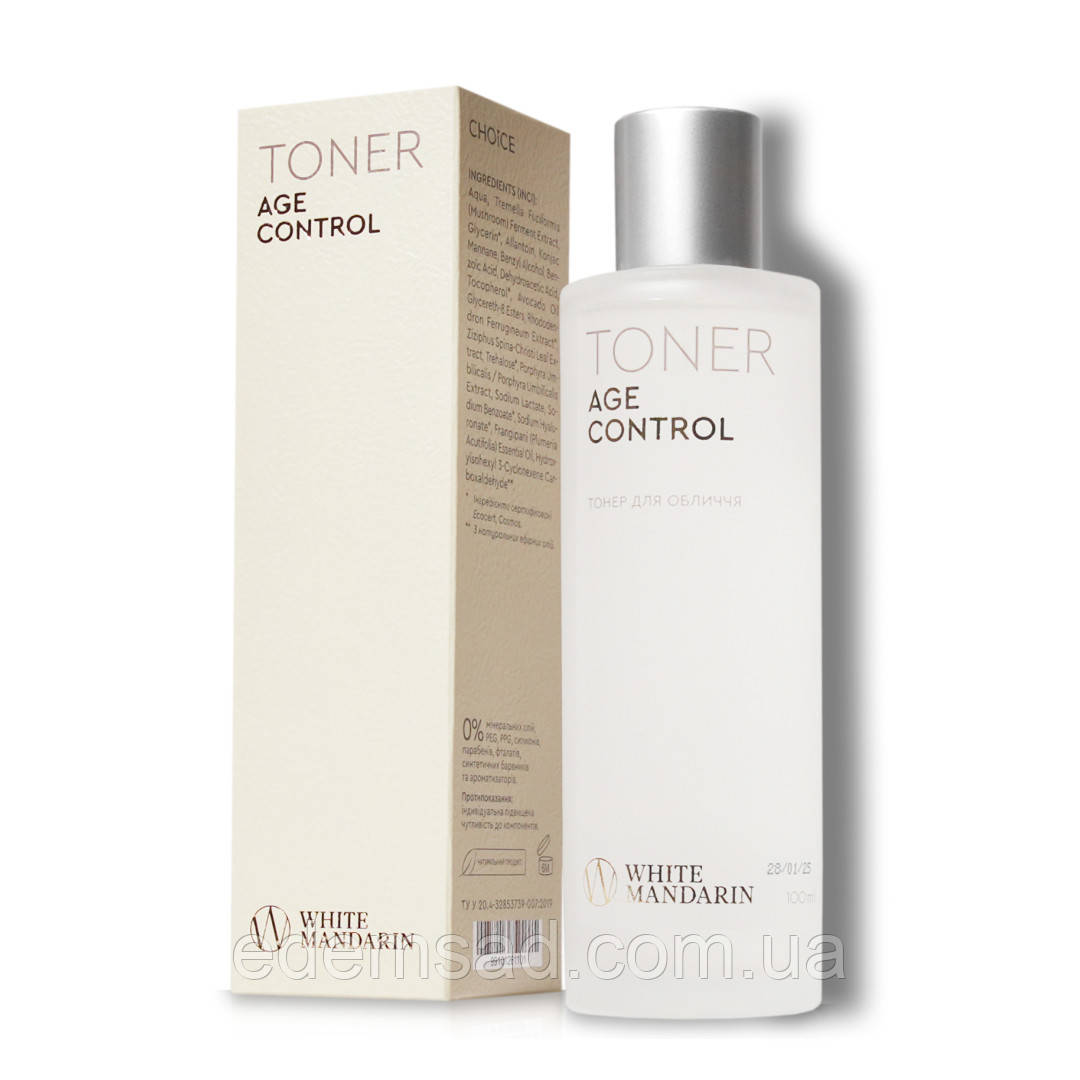 Тонер для обличчя Тонізація / Омолодження Toner AGE CONTROL White Mandarin 100 мл (99101261101), фото 1