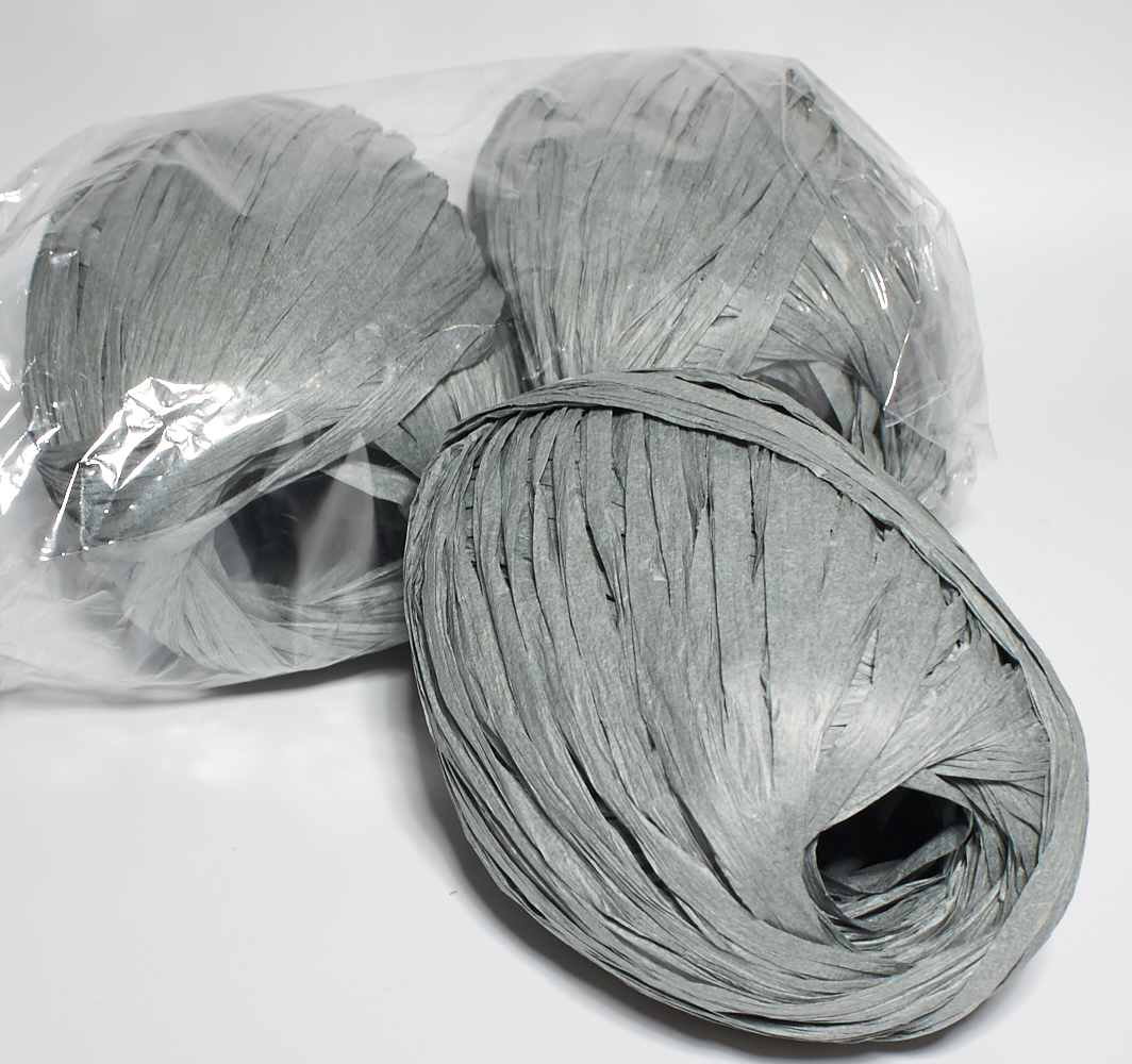 Рафія темно-сірий(упаковка), фото 1