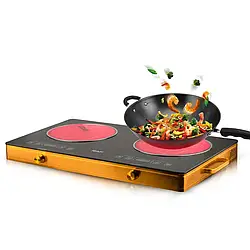 Плита інфрачервона електрична настільна RAF R.8088 на 2 конфорки 4800 Вт