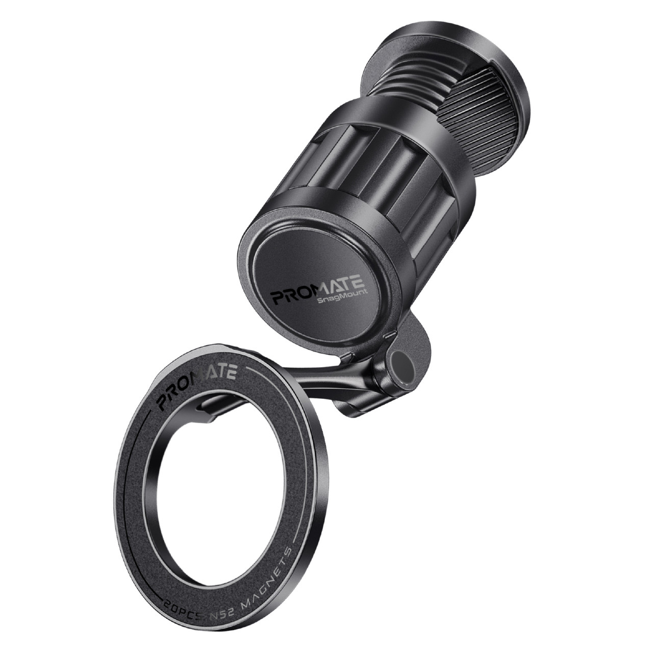 Автотримач для телефона магнітний Promate SnagMount Black (snagmount), фото 1