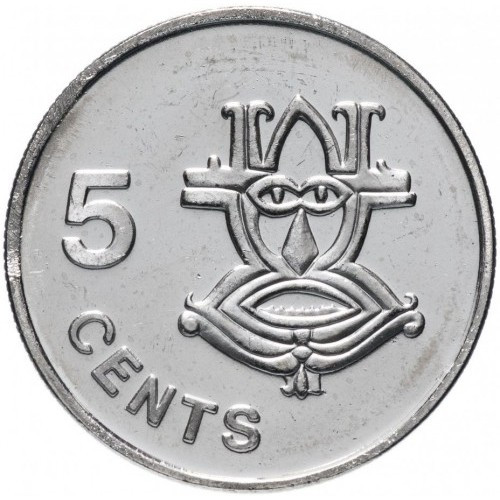 Соломонові острови 5 центів, 2005 рік Сталь з нікелевим покриттям, №291