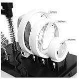 MG7761 LED, Тримач третя рука з LED підсвічуванням, з лупами 2.5X 5X 16X, підставка під паяльник, Ø90мм, фото 4