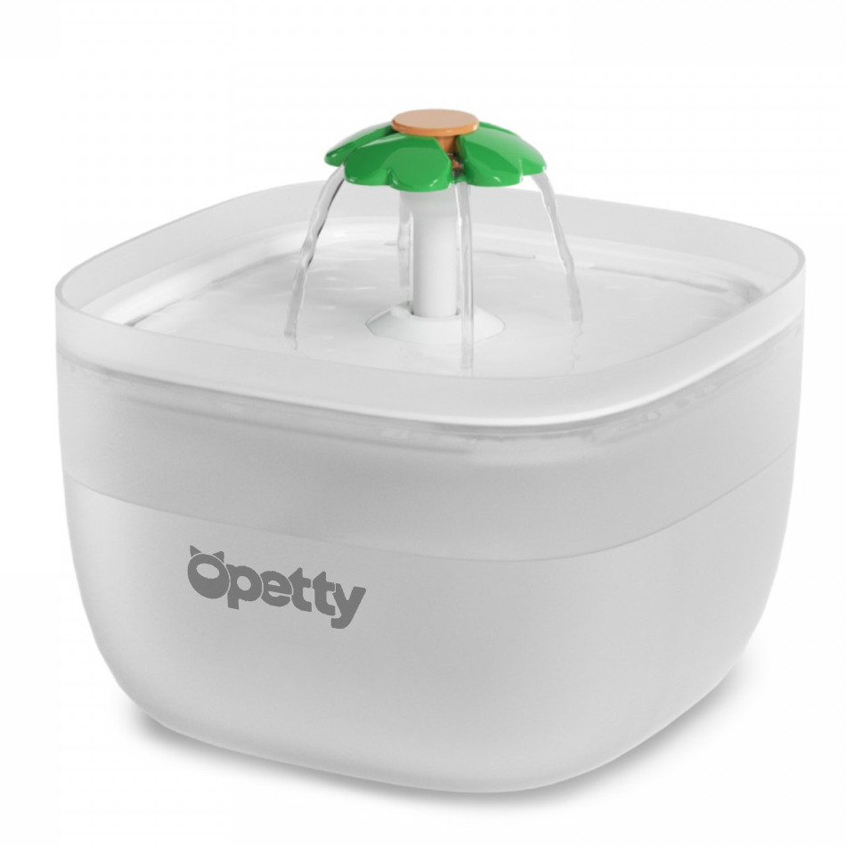 Питний фонтан для кішок та собак Opetty simple 2L, поїлка з підсвіткою