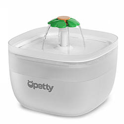 Питний фонтан для кішок та собак Opetty simple 2L, поїлка з підсвіткою