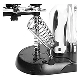 MG7761 LED, Тримач третя рука з LED підсвічуванням, з лупами 2.5X 5X 16X, підставка під паяльник, Ø90мм, фото 5