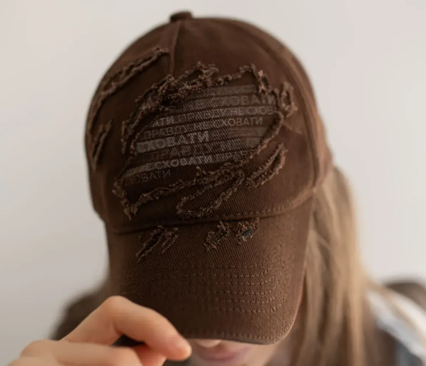Бейсболка унісекс бавовна шоколад розмір 57-58 см, фото 1
