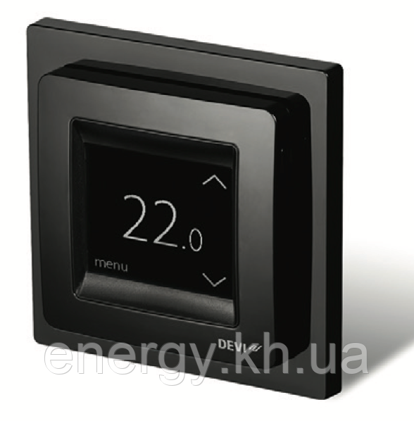 DEVIreg Touch Black – Сенсорний програмований терморегулятор