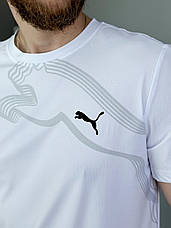 Чоловіча футболка Puma біла спортивна футболка Пума, фото 3