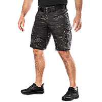 Шорти Герць Twill Multicam Black Легкі шорти з кишенями карго, зі зносостійкої тканини