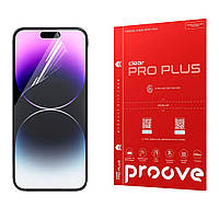 Ударостійка гідрогелева 3D-плівка Proove PRO PLUS для екрана iPhone 16 PRO MAX, повний захист дисплея, глянцева