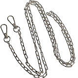 Набір - Замок Лілія колір срібло + Кутки для клапана №5 + Ручка-ланцюжок Фурнітура для сумки, фото 7