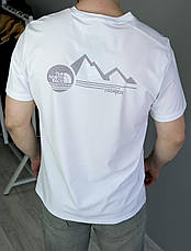 Чоловіча футболка The North Face TNF полегшена спортивна футболка Зе Норт Фейс ТНФ біла, фото 4