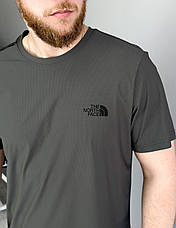 Чоловіча футболка The North Face TNF полегшена спортивна футболка Зе Норт Фейс ТНФ хакі, фото 5