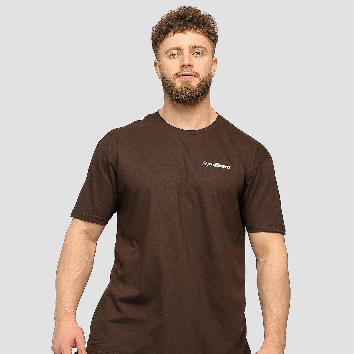 Спортивна чоловіча футболка GymBeam Basic XL Chocolate-Brown