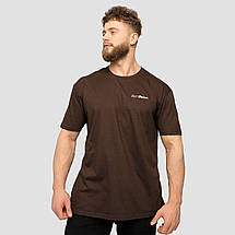 Спортивна чоловіча футболка GymBeam Basic XL Chocolate-Brown, фото 3