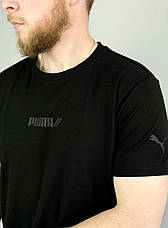 Чоловіча футболка Puma спортивна футболка Пума чорна, фото 4