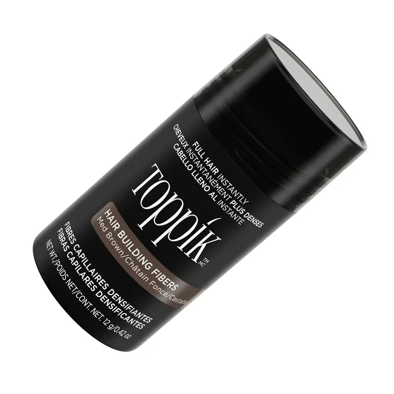 Пудра-загусник для волосся Toppik medium brown (середньо-коричневий) 12 гр