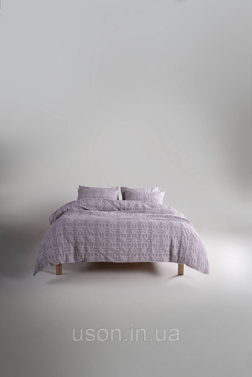Комплект постільної білизни Limasso Kristal 200 х 220 см Opal Grey колір сірий
