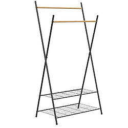 Стійка для одягу Casa Si Garment Rack Bamboo Black (CS92309W04)