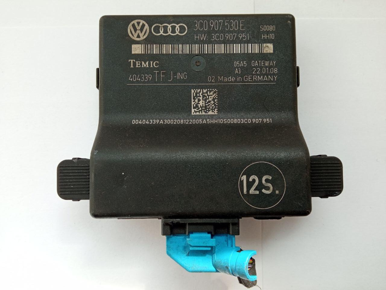 Електронний блок керування Volkswagen Passat C / Audi Temic 3C0 907 530 E / 3C0907530E / 404339TFJ-ING
