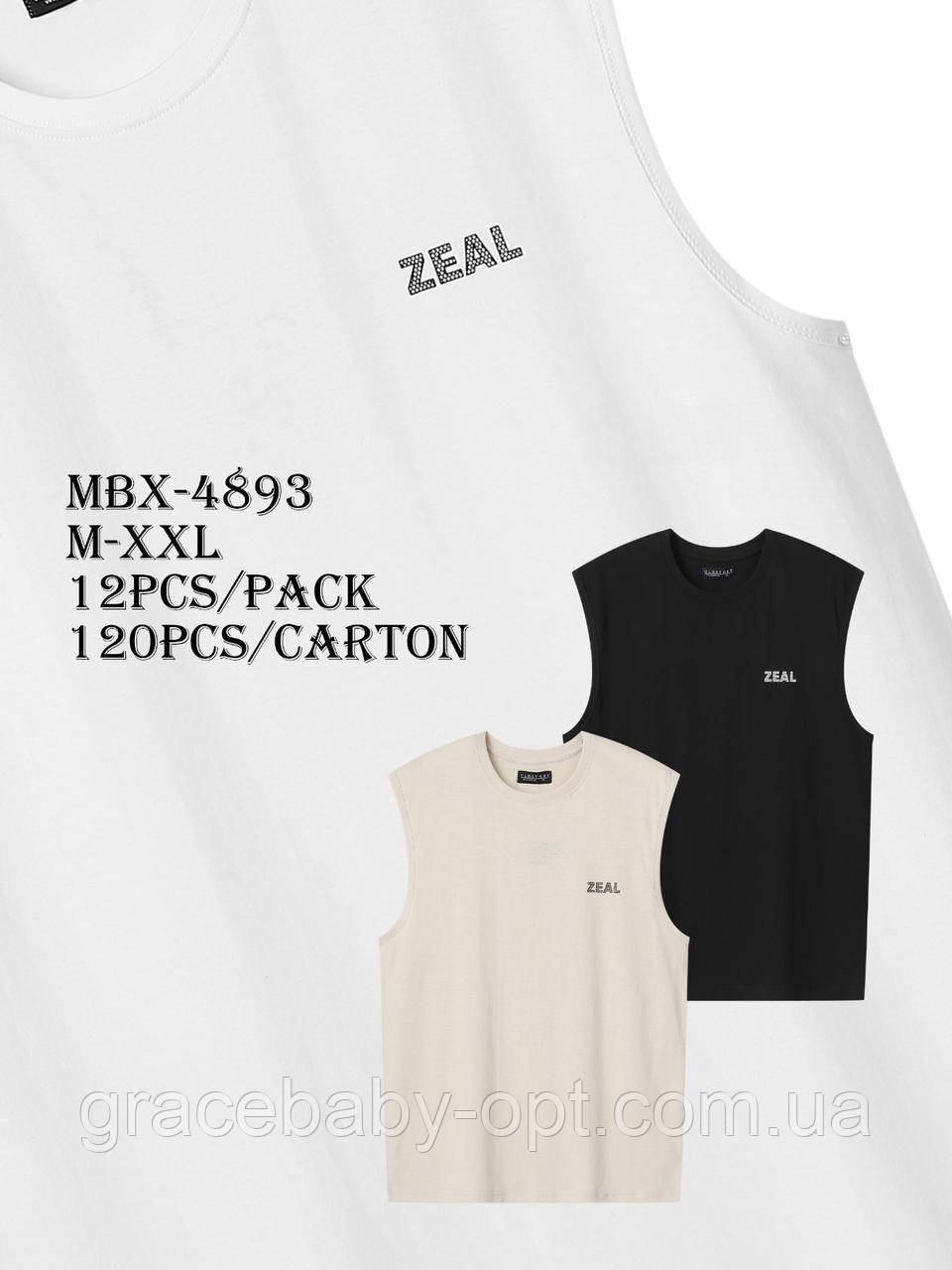 Майка чоловіча оптом, Glo-story, M-2XL рр, № MBX-4893, фото 1