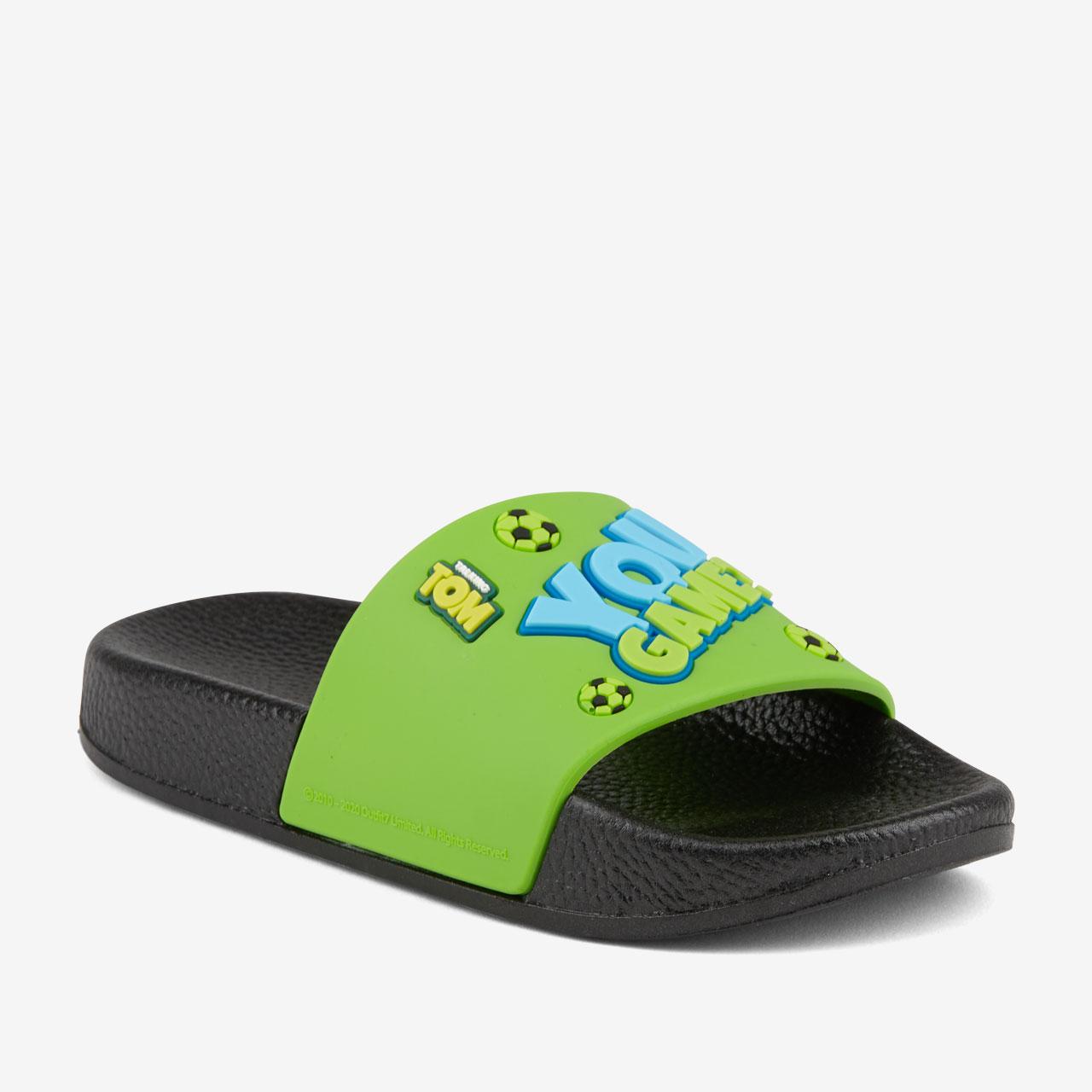 Шльопанці дитячі COQUI RUKI (6383 TT&F Black/Lime) чорний/зелений/салатовий