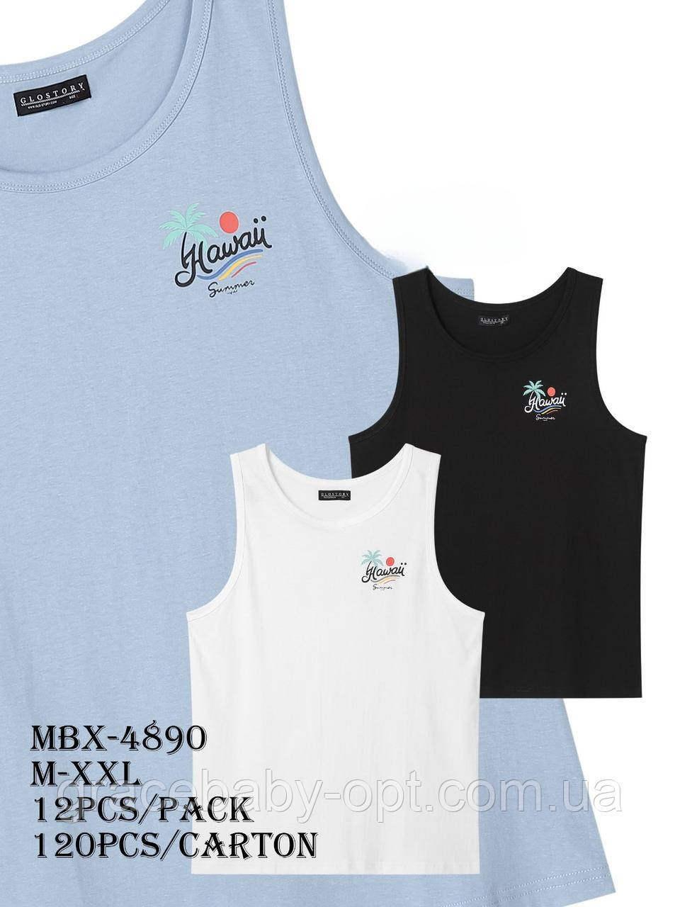 Майка чоловіча оптом, Glo-story, M-2XL рр,  № MBX-4890, фото 1