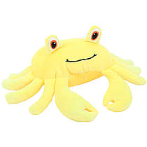 М’яка іграшка Краб жовтий, антистрес іграшка, 35 см