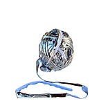 Пряжа трикотажна металік колір Сріблястий 100 грам 25 м, фото 3