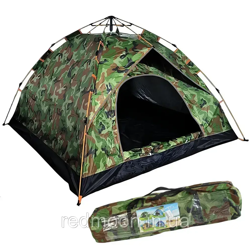 Намет автоматичний 4-х місний, 220х220х145см, G-Tent / Туристичний намет / Намет для кемпінгу