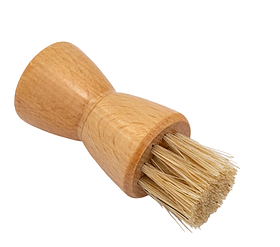 Щітка намазок для взуття з круглою ручкою (жорстка щетина)