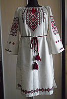 Платеж - вишинка на сірому льому розмір XL