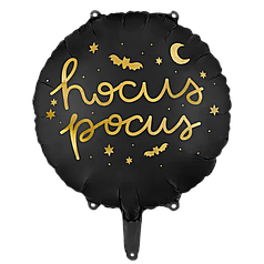 Коло PARTY DECO-ПД Hocus Pocus/Фокус-покус - золотий напис на чорному (УП)