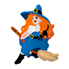 Фігура FLEXMETAL-ФМ Відьмочка з котом (УП)