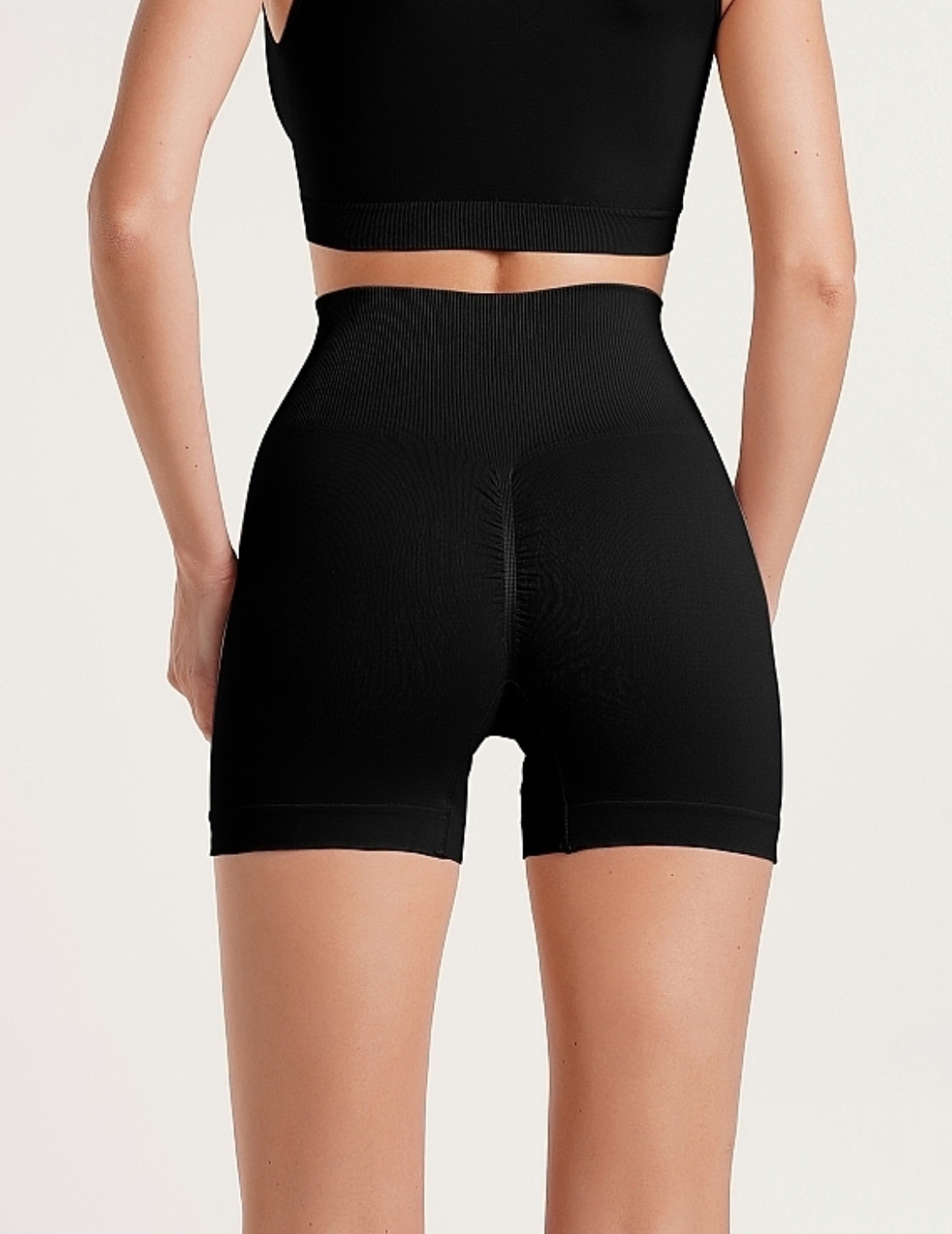 Шорти жіночі класичні безшовні з ефектом пуш-ап Giulia Shorts Shape чорні S/M L/XL
