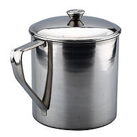 Кухоль нержавіючий з кришкою Стандарт V 1,4 л Ø 13 см