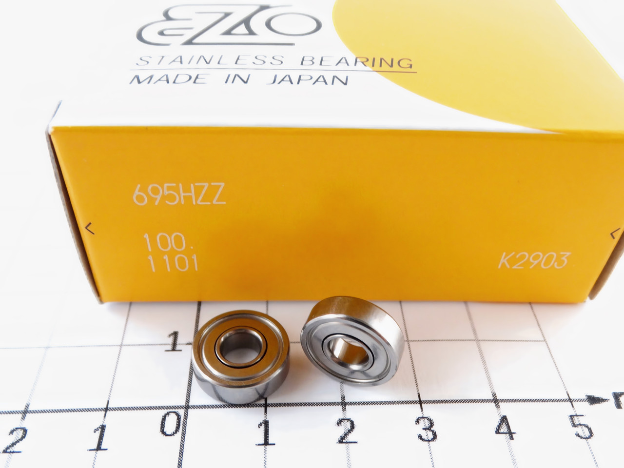 S 695 ZZ підшипник EZO Японія розмір 5*13*4. Нержавіюча сталь