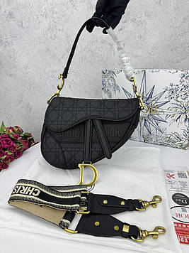 Dior Saddle Black Logo