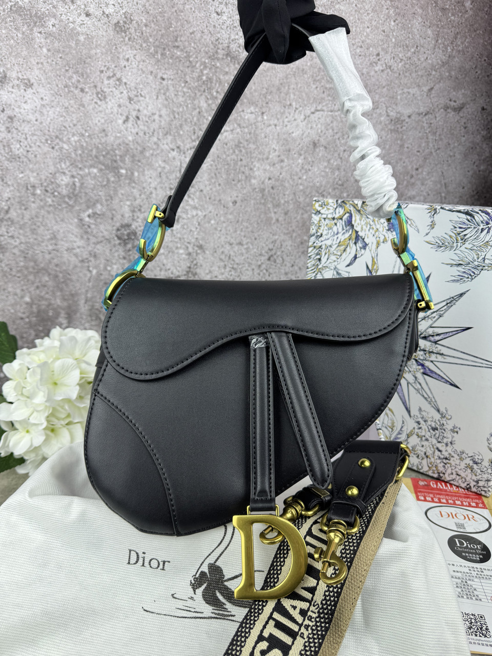 Dior Saddle Black