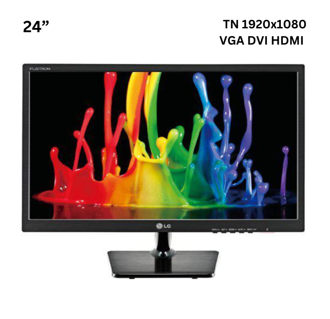 Монітор 24” LG Flatron E2442V-BN/TN 1920x1080 Full HD/VGA DVI HDMI Б/В