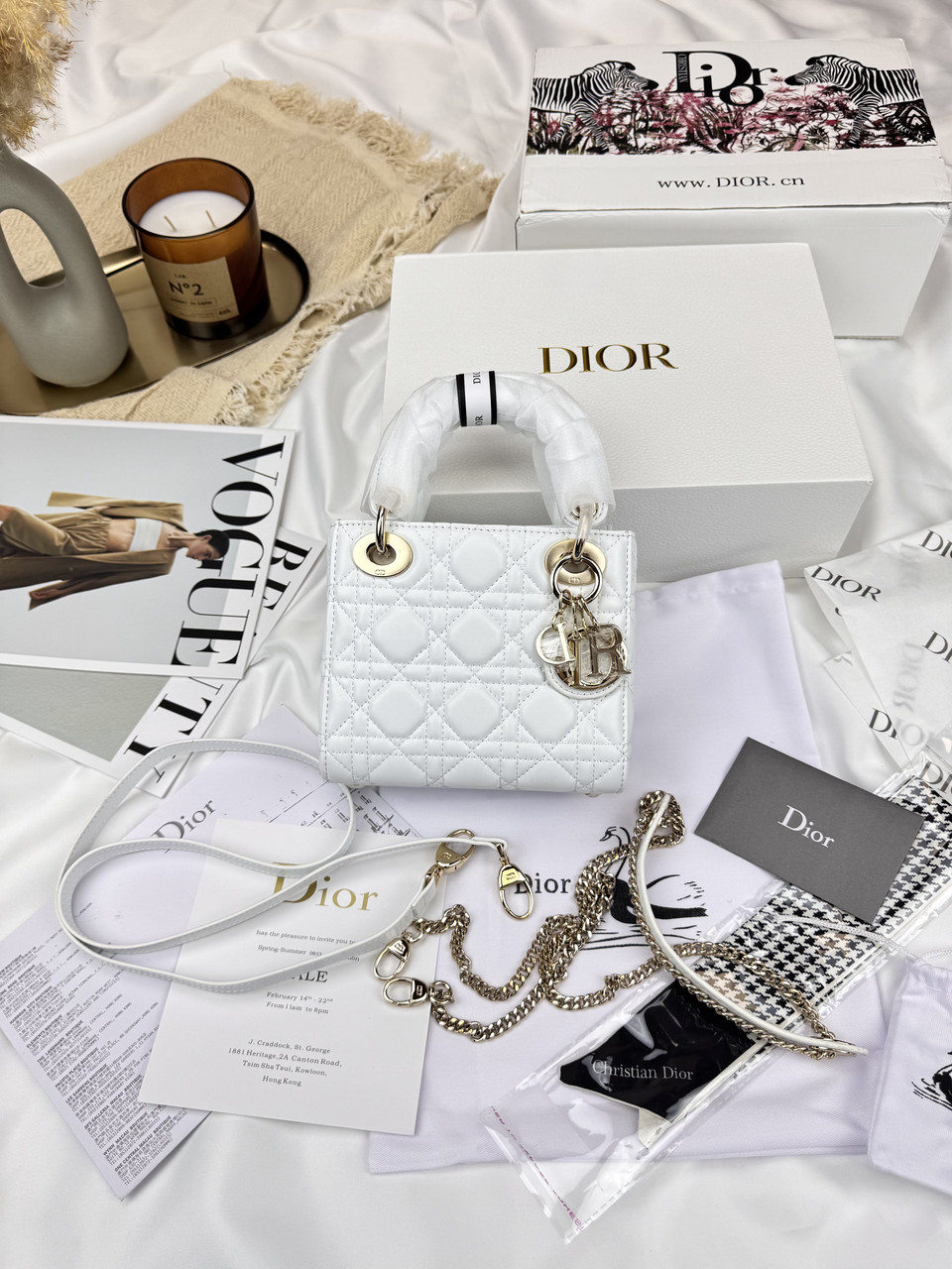 Dior Lady Mini White Gold, фото 1