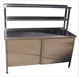 Стіл виробничий з надбудовою і полицями, фото 2