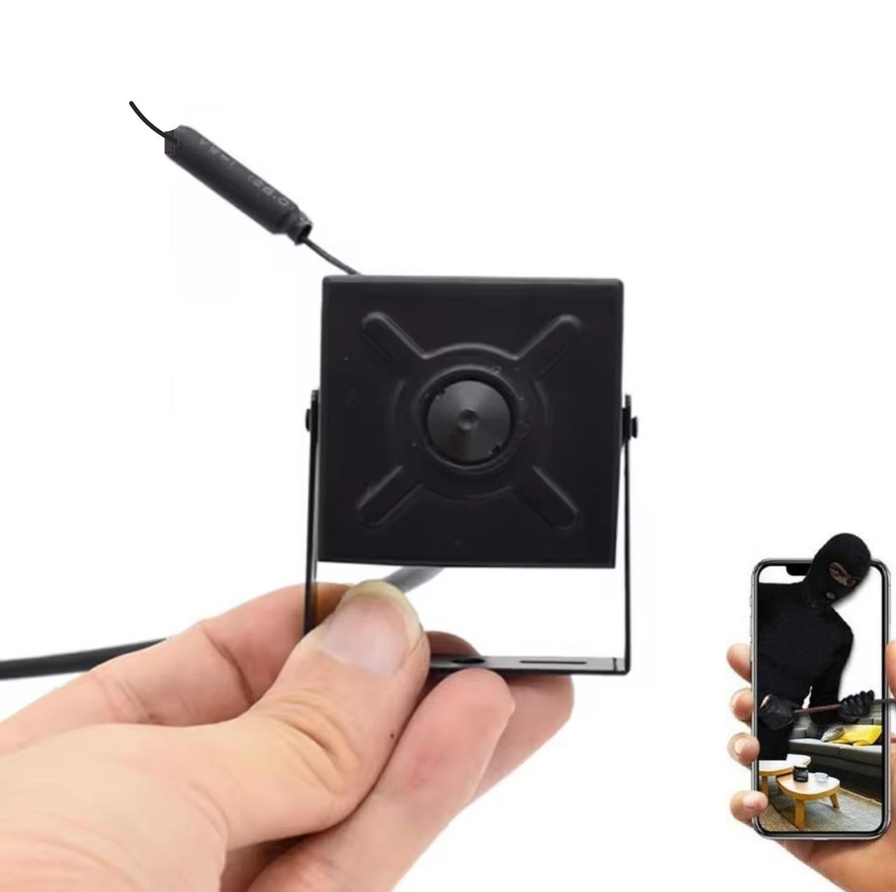 Металева IP Wi-Fi мінікамера HQcam WI-FI 5Mp pinhole Onvif, AP Hotspot. CamHi Pro
