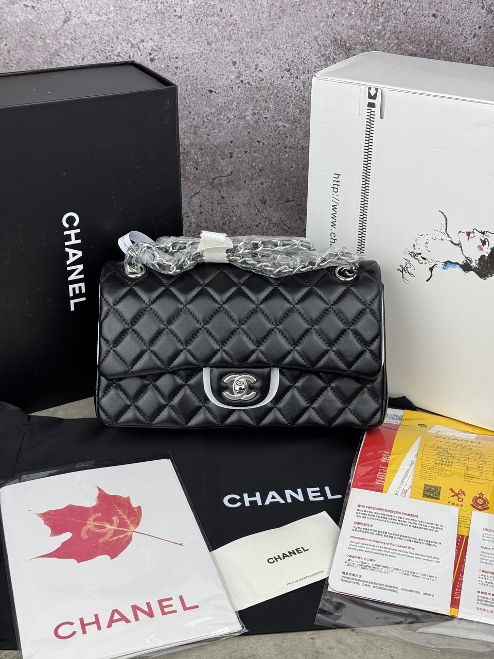 Chanel Black Silver