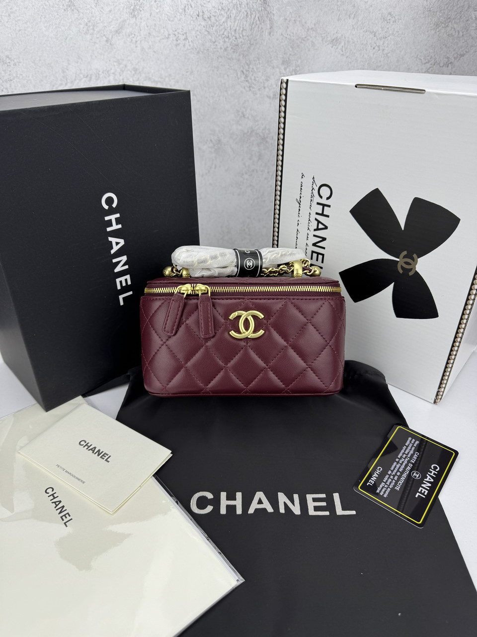 Chanel Burgundy Gold