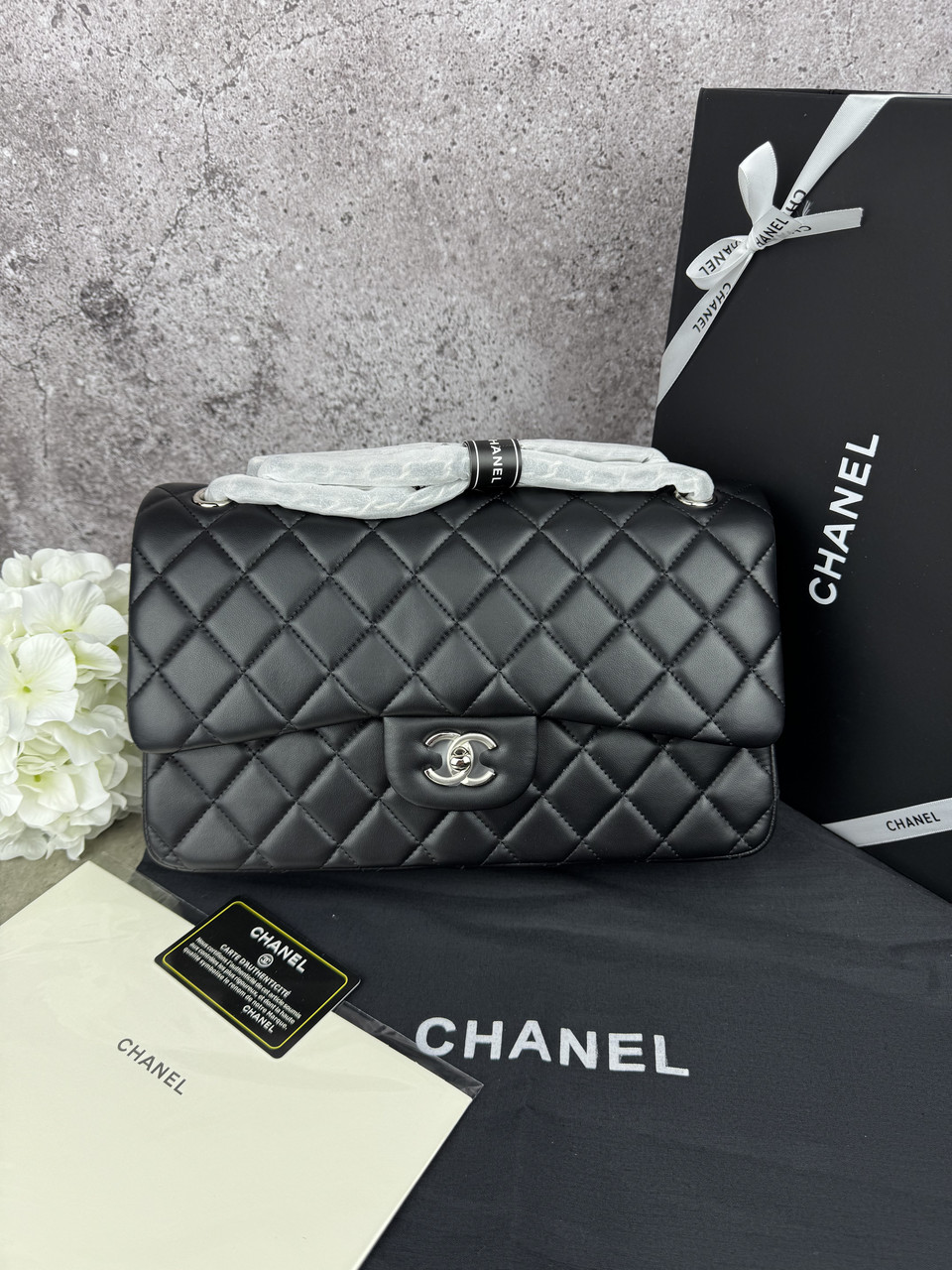 Chanel Black Silver